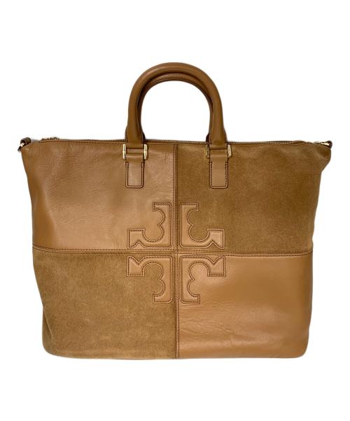 TORY BURCH（トリーバーチ）TORY BURCH (トリーバーチ) TORY BURCH　ナタリー　ブラウン　2wayトートバッグ ブラウンの古着・服飾アイテム