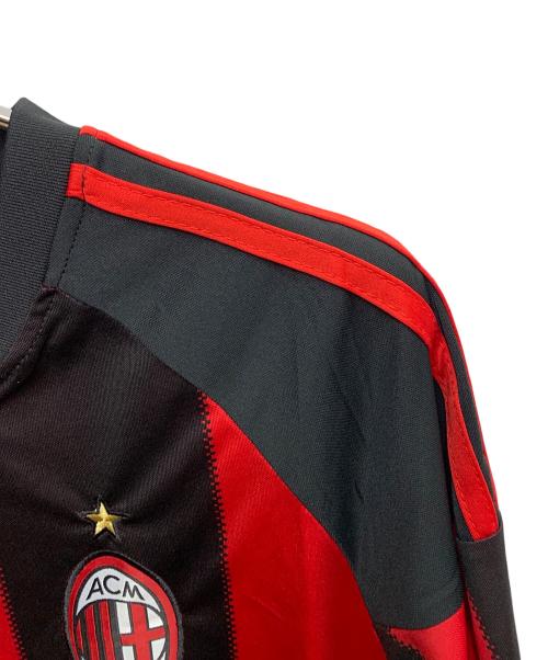 adidas（アディダス）adidas (アディダス) adidas　	イブラヒモビッチ　ACミラン 10/11シーズン　サッカーウェア(トップス) レッド×ブラック サイズ:SIZE Mの古着・服飾アイテム