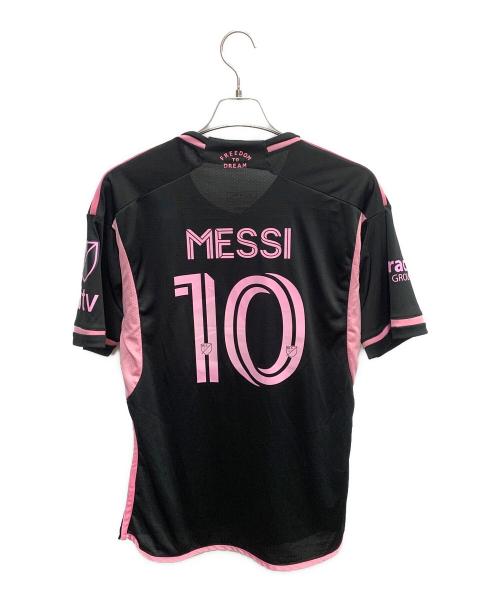 adidas（アディダス）adidas (アディダス) AUTHENTIC (オーセンティック) インテルマイアミ 22/23シーズン　メッシ　サッカーウェア(トップス) ピンク×ブラック サイズ:XLの古着・服飾アイテム