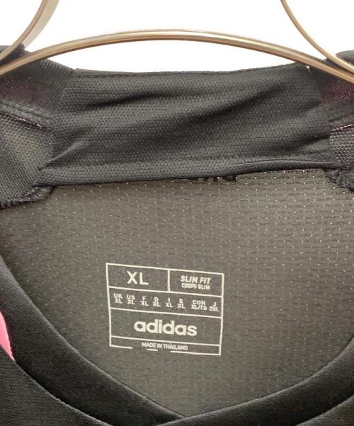 adidas（アディダス）adidas (アディダス) AUTHENTIC (オーセンティック) インテルマイアミ 22/23シーズン　メッシ　サッカーウェア(トップス) ピンク×ブラック サイズ:XLの古着・服飾アイテム