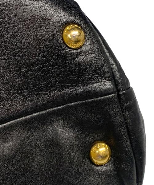 PRADA（プラダ）PRADA (プラダ) PRADA　	ブラック　レザートートバッグ ブラックの古着・服飾アイテム