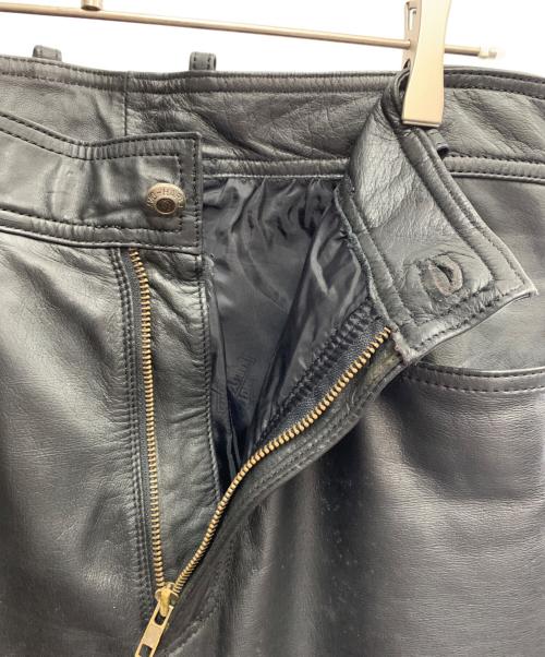 HARLEY-DAVIDSON（ハーレーダビッドソン）HARLEY-DAVIDSON (ハーレーダビッドソン) HARLEY-DAVIDSON　レザーパンツ ブラック サイズ:86cmの古着・服飾アイテム