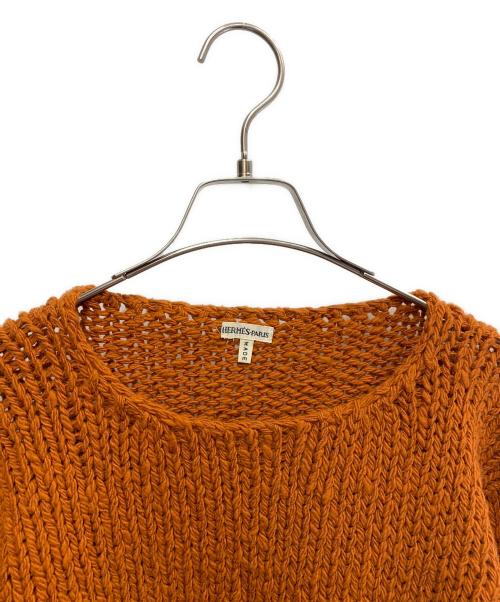 HERMES（エルメス）HERMES (エルメス) HERMES　厚手ニット オレンジ サイズ:Sの古着・服飾アイテム