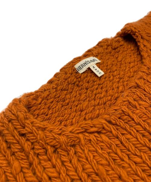 HERMES（エルメス）HERMES (エルメス) HERMES　厚手ニット オレンジ サイズ:Sの古着・服飾アイテム