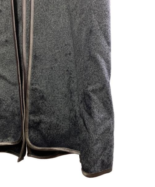 HERMES（エルメス）HERMES (エルメス) HERMES　カシミヤコート グレー サイズ:38の古着・服飾アイテム