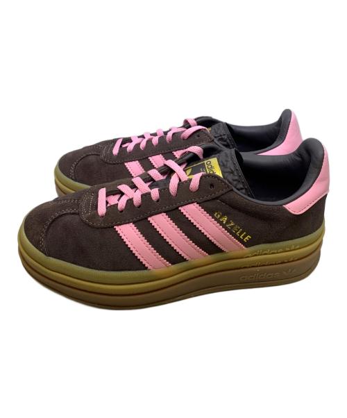 adidas（アディダス）adidas (アディダス) GAZELLE　ローカットスニーカー ブラウン×ピンク サイズ:22の古着・服飾アイテム