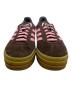 adidas (アディダス) GAZELLE　ローカットスニーカー ブラウン×ピンク サイズ:22：10000円
