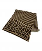 FENDIフェンディ）の古着「FENDI　ウール　マフラー」｜ブラウン