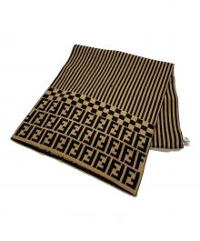 FENDI（フェンディ）の古着「FENDI　ウール　マフラー」｜ブラウン