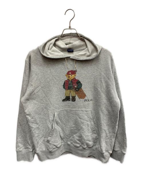 POLO RALPH LAUREN（ポロ・ラルフローレン）POLO RALPH LAUREN (ポロ・ラルフローレン) ポロベア　パーカー グレー サイズ:Lの古着・服飾アイテム