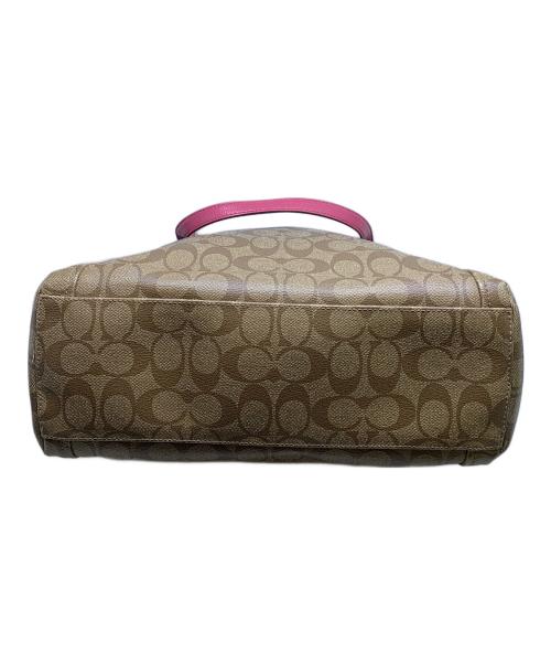 COACH（コーチ）COACH (コーチ) COACH  ベージュ×ピンク トートバッグ ベージュ×ピンクの古着・服飾アイテム