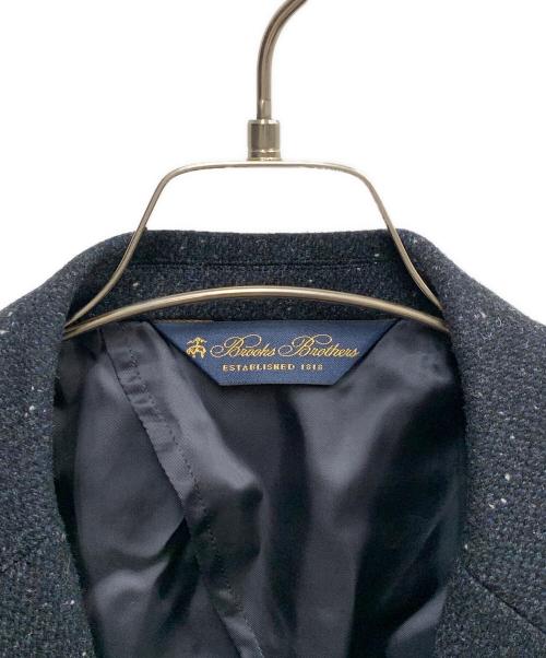 BROOKS BROTHERS（ブルックスブラザーズ）BROOKS BROTHERS (ブルックスブラザーズ) BROOKS BROTHERS　ネイビー　ウールブレンド ネップツイード シングル釦アンコンジャケット　テーラードジャケット ネイビー サイズ:SIZE 44REGの古着・服飾アイテム