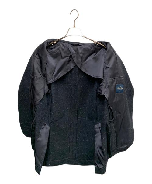 BROOKS BROTHERS（ブルックスブラザーズ）BROOKS BROTHERS (ブルックスブラザーズ) BROOKS BROTHERS　ネイビー　ウールブレンド ネップツイード シングル釦アンコンジャケット　テーラードジャケット ネイビー サイズ:SIZE 44REGの古着・服飾アイテム