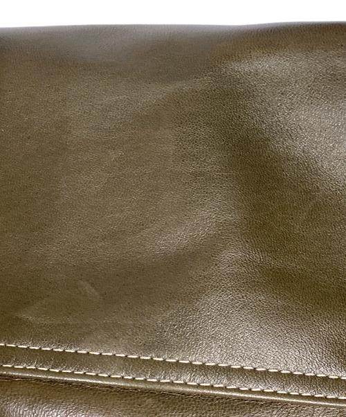 Y'2 leather（ワイツーレザー）Y'2 leather (ワイツーレザー) Y'2 LEATHER　オリーブ　OIL SOFT LEATHER SHIRTS 　レザージャケット オリーブ サイズ:SIZE 42の古着・服飾アイテム