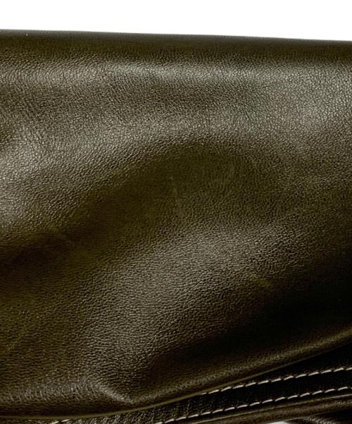 Y'2 leather（ワイツーレザー）Y'2 leather (ワイツーレザー) Y'2 LEATHER　オリーブ　OIL SOFT LEATHER SHIRTS 　レザージャケット オリーブ サイズ:SIZE 42の古着・服飾アイテム