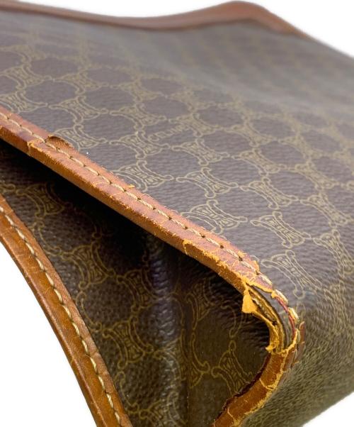 CELINE（セリーヌ）CELINE (セリーヌ) マカダム　セカンドバッグ ブラウンの古着・服飾アイテム