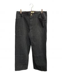 Schott（ショット）の古着「Schott ブラック ストライプ スラックス」｜ブラック