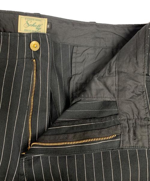 Schott（ショット）Schott (ショット) Schott ブラック ストライプ スラックス ブラック サイズ:SIZE 36の古着・服飾アイテム