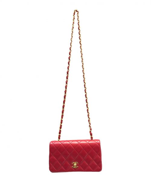 CHANEL（シャネル）CHANEL (シャネル) フルフラップマトラッセ レッド サイズ:-の古着・服飾アイテム