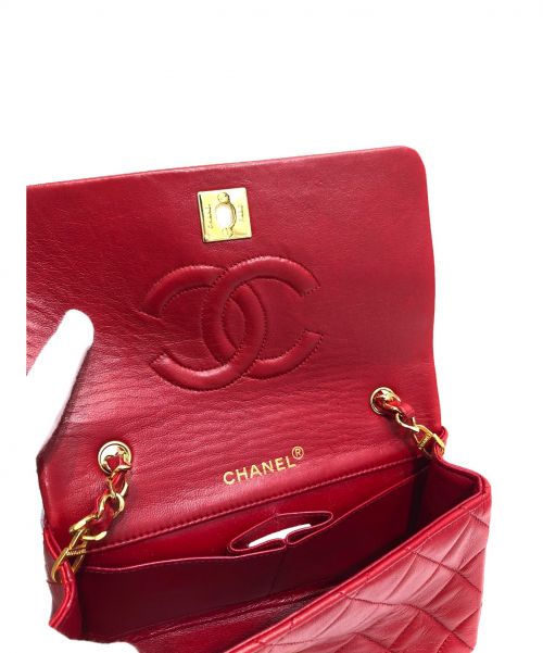 CHANEL（シャネル）CHANEL (シャネル) フルフラップマトラッセ レッド サイズ:-の古着・服飾アイテム