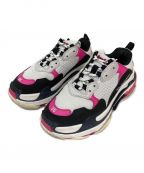BALENCIAGAバレンシアガ）の古着「トリプルS」｜ホワイト×ピンク