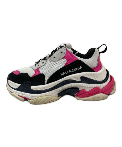 BALENCIAGA（バレンシアガ）BALENCIAGA (バレンシアガ) トリプルS ホワイト×ピンク サイズ:US/6の古着・服飾アイテム