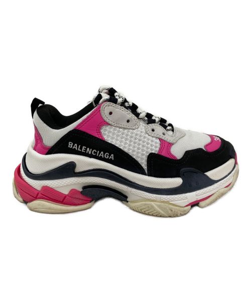 BALENCIAGA（バレンシアガ）BALENCIAGA (バレンシアガ) トリプルS ホワイト×ピンク サイズ:US/6の古着・服飾アイテム