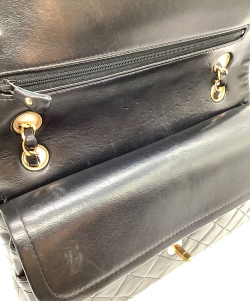 CHANEL（シャネル）CHANEL (シャネル) Wフラップチェーンショルダーバッグ ブラックの古着・服飾アイテム