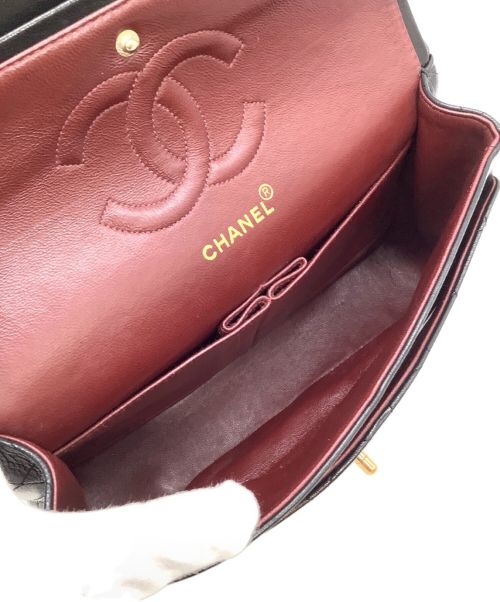 CHANEL（シャネル）CHANEL (シャネル) Wフラップチェーンショルダーバッグ ブラックの古着・服飾アイテム
