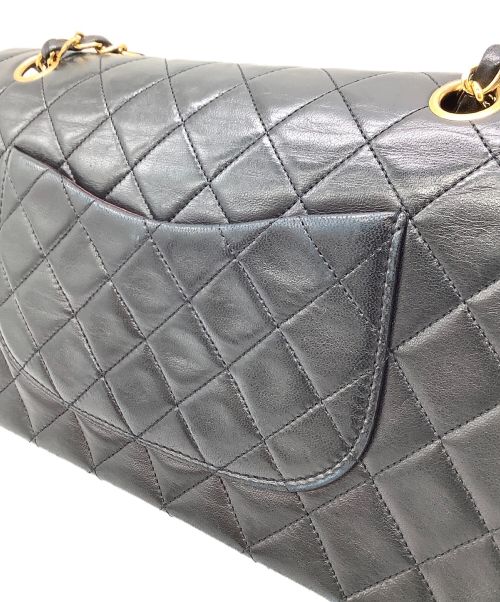 CHANEL（シャネル）CHANEL (シャネル) Wフラップチェーンショルダーバッグ ブラックの古着・服飾アイテム