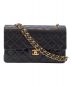 CHANEL（シャネル）の古着「Wフラップチェーンショルダーバッグ」｜ブラック