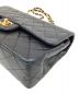 中古・古着 CHANEL (シャネル) Wフラップチェーンショルダーバッグ ブラック：270000円