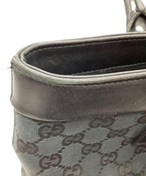 GUCCI（グッチ）GUCCI (グッチ) GGキャンバストートバッグ ブラックの古着・服飾アイテム