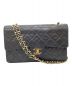 CHANEL（シャネル）の古着「ダブルフラップチェーンショルダーバッグ」｜ブラック