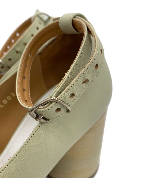 Maison Margiela（メゾンマルジェラ）Maison Margiela (メゾンマルジェラ) 足袋ストラップパンプス ライトグリーン サイズ:35の古着・服飾アイテム