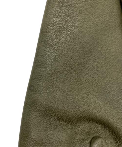 HERMES（エルメス）HERMES (エルメス) レザーグローブ オリーブ サイズ:6 1/2の古着・服飾アイテム