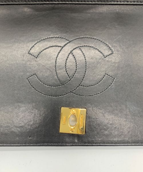 CHANEL（シャネル）CHANEL (シャネル) チェーンショルダーバッグ ブラックの古着・服飾アイテム