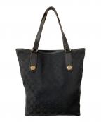 GUCCIグッチ）の古着「GGキャンバス トートバッグ」｜ブラック