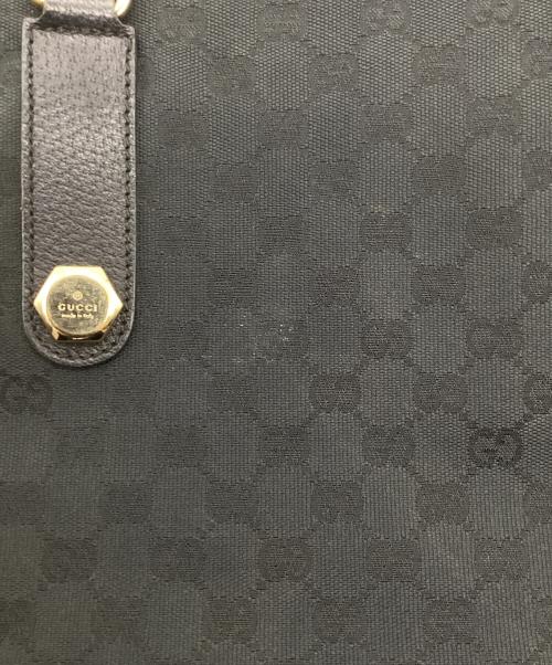 GUCCI（グッチ）GUCCI (グッチ) GGキャンバス トートバッグ ブラックの古着・服飾アイテム