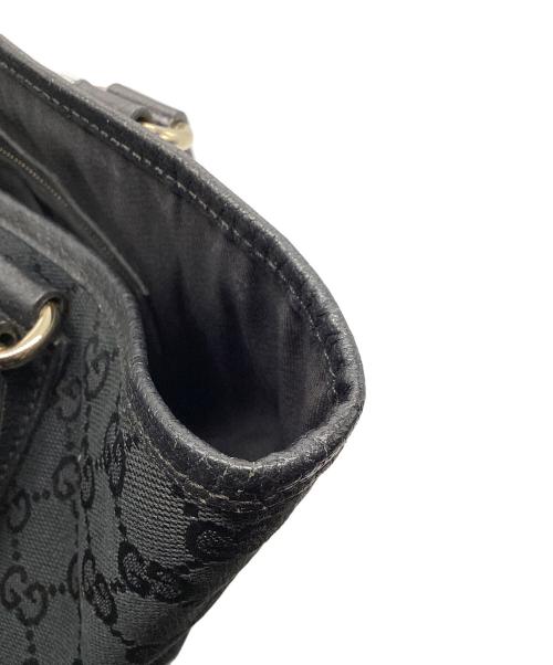 GUCCI（グッチ）GUCCI (グッチ) GGキャンバス トートバッグ ブラックの古着・服飾アイテム