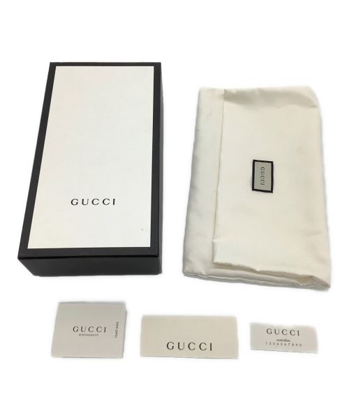 GUCCI（グッチ）GUCCI (グッチ) ラウンドファスナー財布 レッドの古着・服飾アイテム