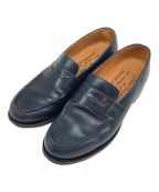 green label relaxing×Jalan Sriwijayaグリーンレーベルリラクシング×ジャランスリウァヤ）の古着「ローファー」｜ネイビー