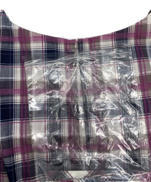 Apuweiser-riche（アプワイザーリッシェ）Apuweiser-riche (アプワイザーリッシェ) Apuweiser-riche ノースリーブワンピース パープル×ホワイト サイズ:2の古着・服飾アイテム