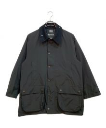 Barbour（バブアー）の古着「Barbour オーバーサイズドミドルコート」｜ブラック×グリーン