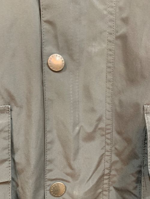 Barbour（バブアー）Barbour (バブアー) Barbour オーバーサイズドミドルコート ブラック×グリーン サイズ:42の古着・服飾アイテム