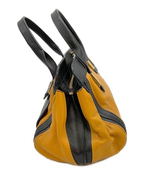 Chloe（クロエ）Chloe (クロエ) 2WAYショルダーバッグ ブラック×イエローの古着・服飾アイテム