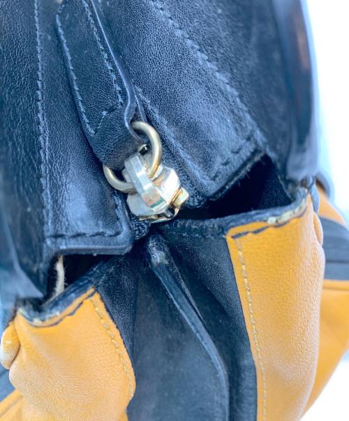 Chloe（クロエ）Chloe (クロエ) 2WAYショルダーバッグ ブラック×イエローの古着・服飾アイテム