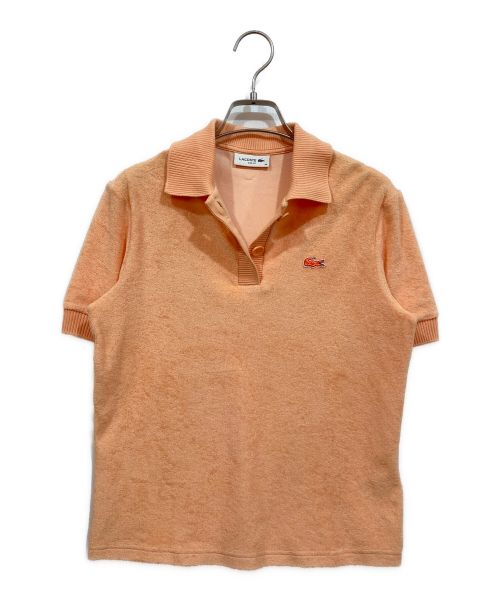 LACOSTE（ラコステ）LACOSTE (ラコステ) エコマテリアルベーシックポロシャツ オレンジ サイズ:34 未使用品の古着・服飾アイテム