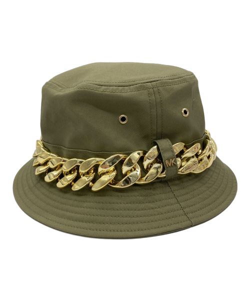 MICHAEL KORS（マイケル・コース）MICHAEL KORS (マイケルコース) Chain Link Cotton Bucket Hat オリーブ サイズ:0S 未使用品の古着・服飾アイテム