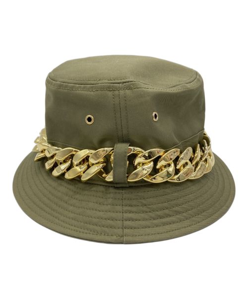 MICHAEL KORS（マイケル・コース）MICHAEL KORS (マイケルコース) Chain Link Cotton Bucket Hat オリーブ サイズ:0S 未使用品の古着・服飾アイテム